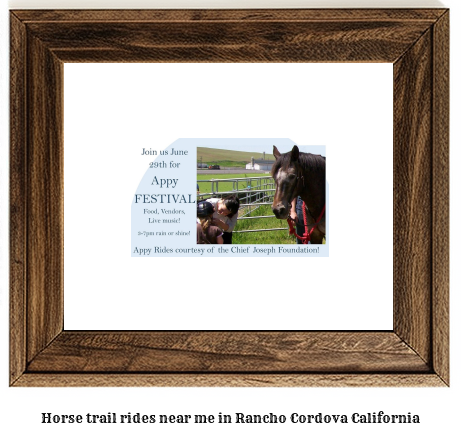 horse trail rides near me in Rancho Cordova, California